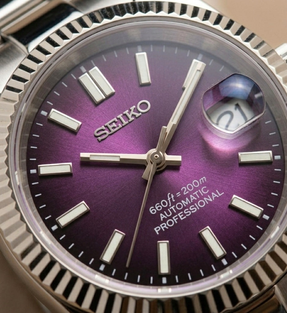 Seiko Datejust Purple Dial