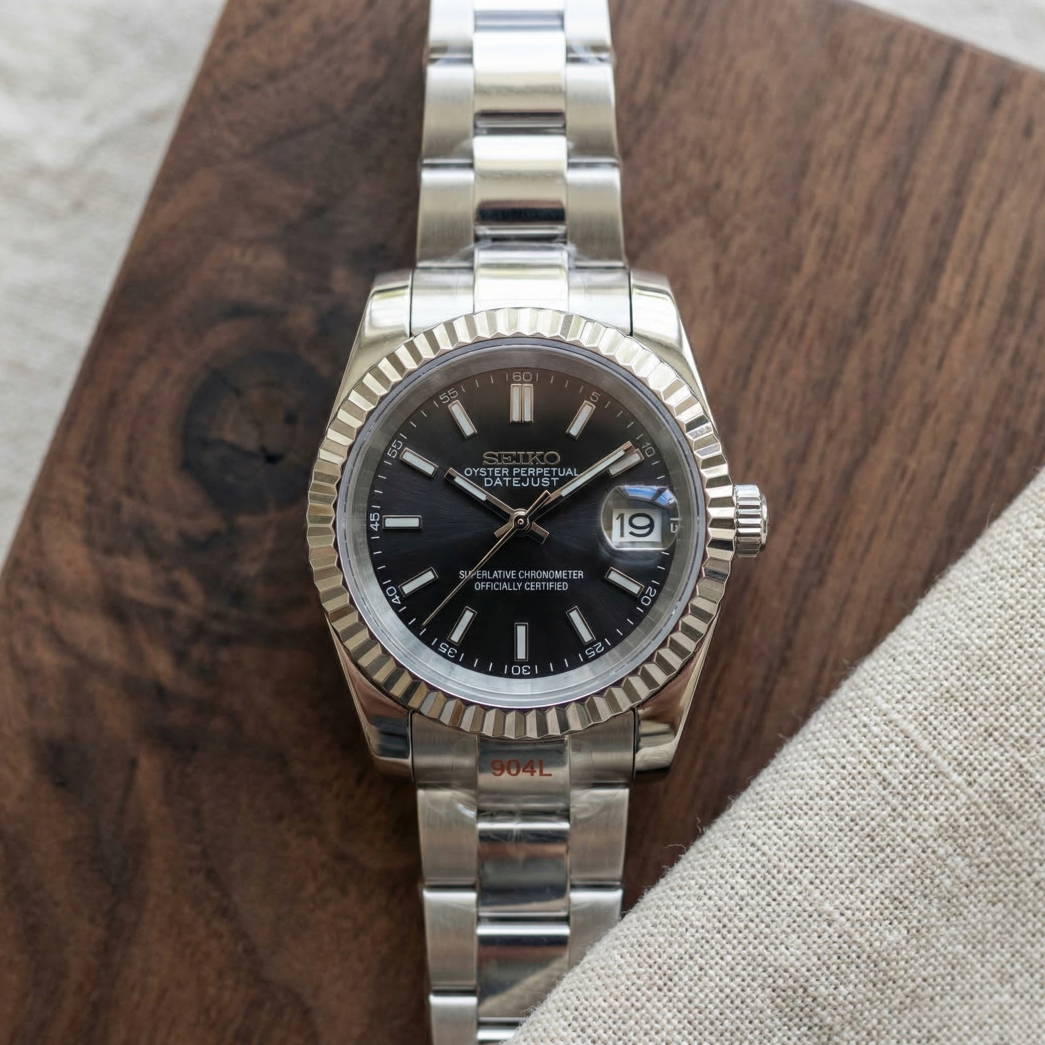 Seiko Datejust Black Dial